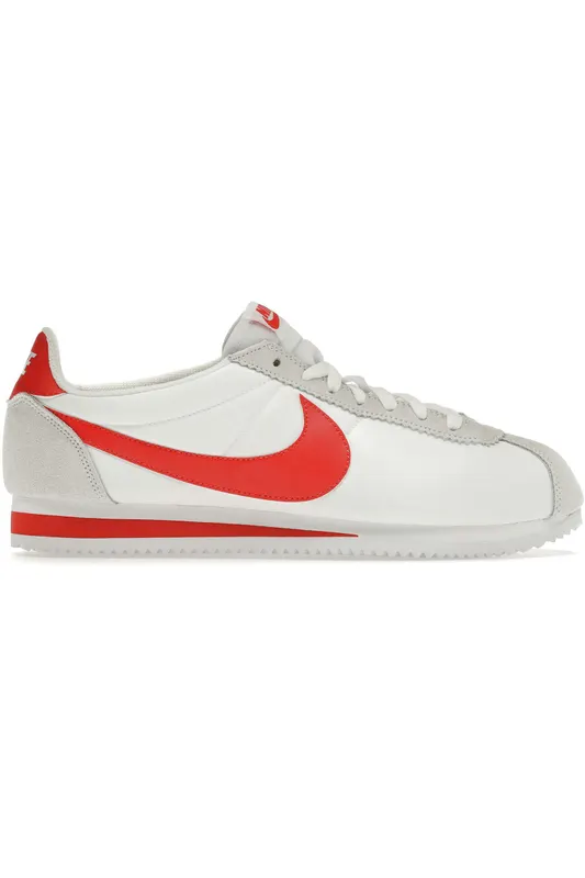 Nike Classic Cortez Nylon White Habanero Red (807472-101)