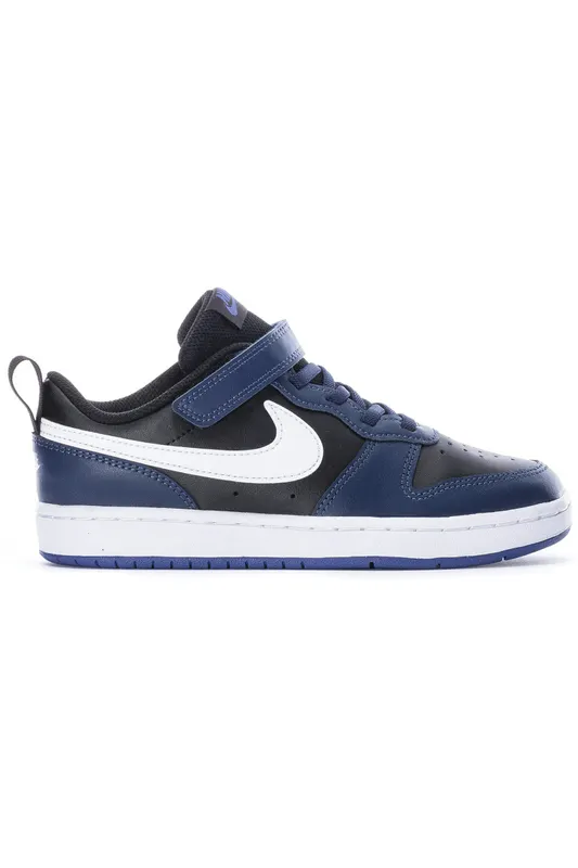 Nike Court Borough Low 2 Midnight Navy Black White (PS) (BQ5451-404)