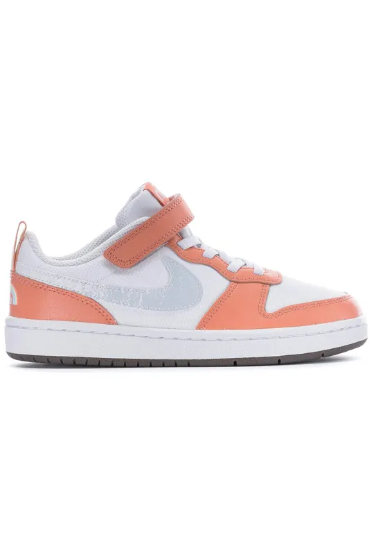 Nike Court Borough Low 2 White Light Madder Root (PS) (DM1217-100)