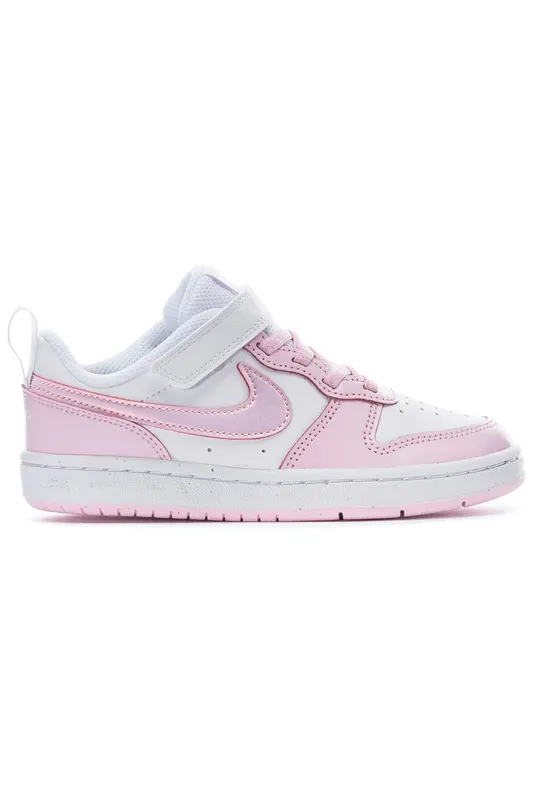Nike Court Borough Low 2 White Pink Foam (PS) (DQ0473-100)