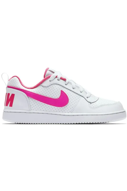 Nike Court Borough Low White Pink Blast (GS) (845104-100)