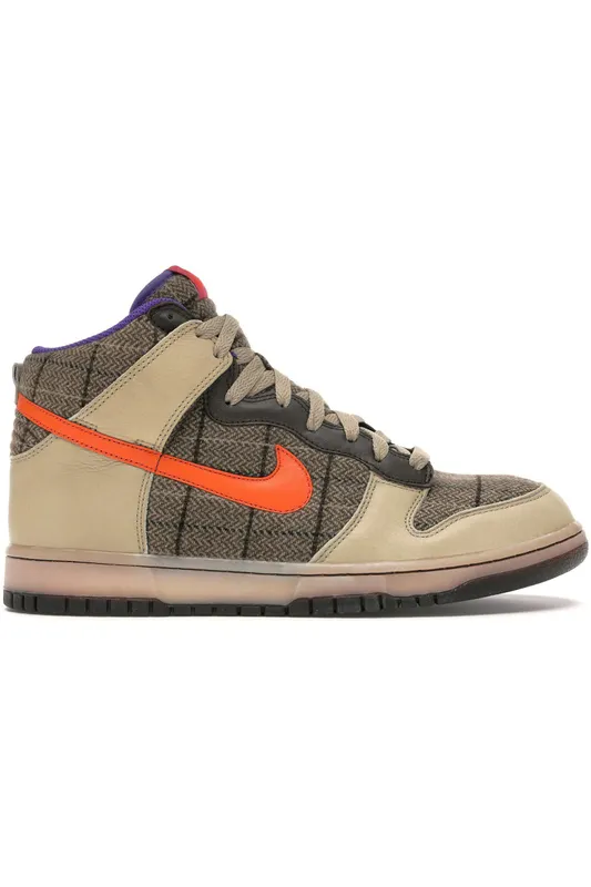 Nike Dunk High Premium Tweed Orange Blaze (312786-283)