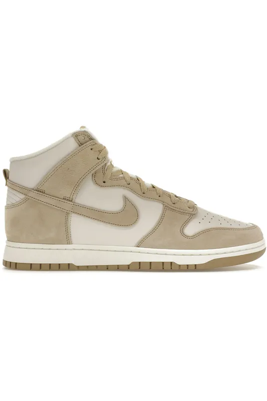 Nike Dunk High Tan Suede White (DQ7679-001)