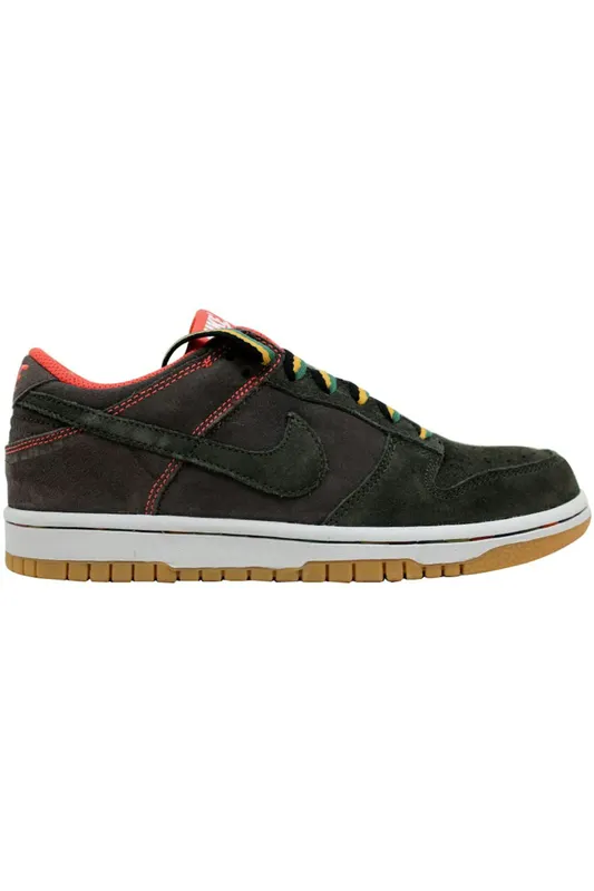 Nike Dunk Low Newsprint/Dark Army-Gum Light Brown (Women’s) (308608-032)