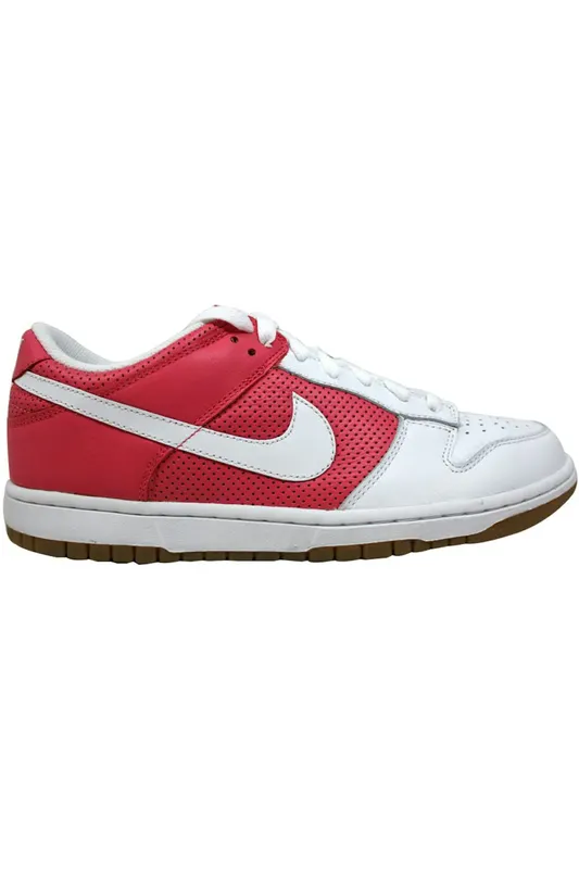Nike Dunk Low White/White-Flamingo (Women’s) (308608-111)
