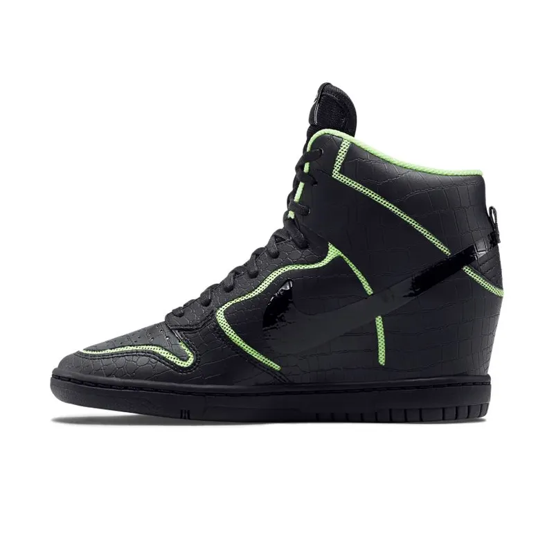 Nike Dunk Sky High Black Volt (Women’s) (705488-001)