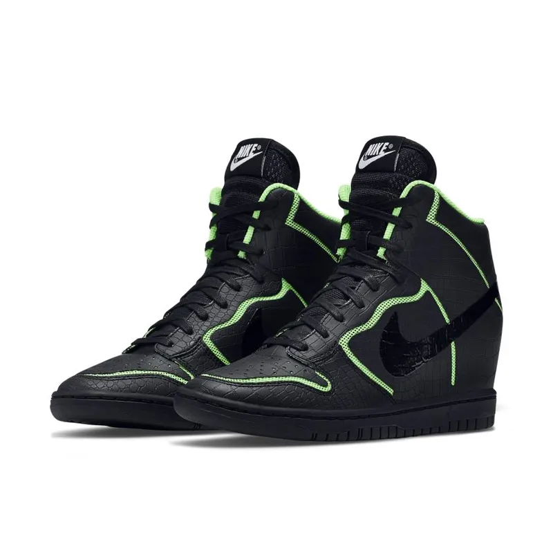 Nike Dunk Sky High Black Volt (Women’s) (705488-001)