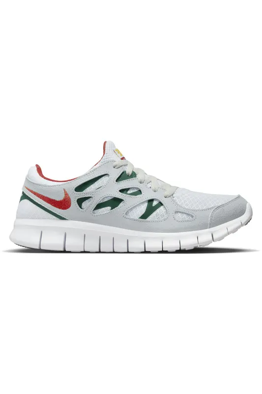 Nike Free Run 2 Grey Cinnabar Gorge Green (537732-102)