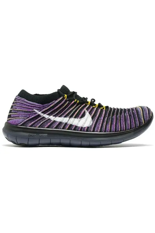 Nike Free Run Motion Flyknit Black Vivid Purple (Women’s) (847660-002)