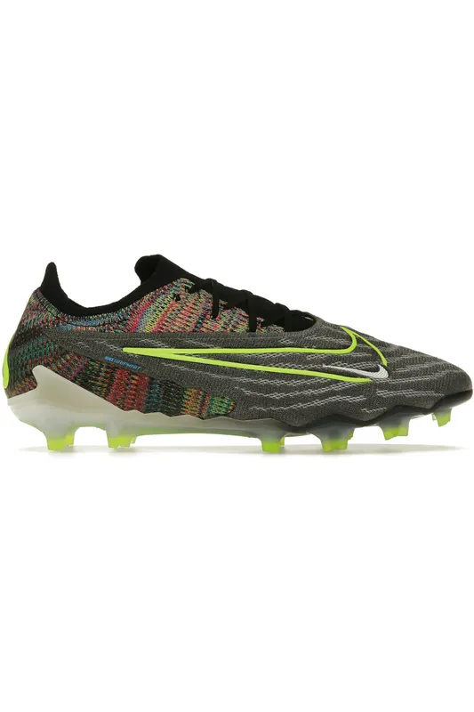 Nike Gripknit Phantom GX Elite Fusion FG Black White Blue Glow Volt (DV6971-071)