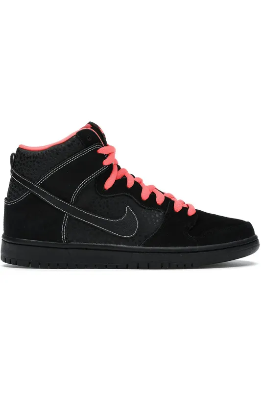 Nike SB Dunk High Black Safari Atomic Red (305050-066)