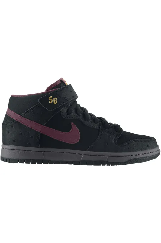 Nike SB Dunk Mid Black Ostrich Cherrywood (314383-060)