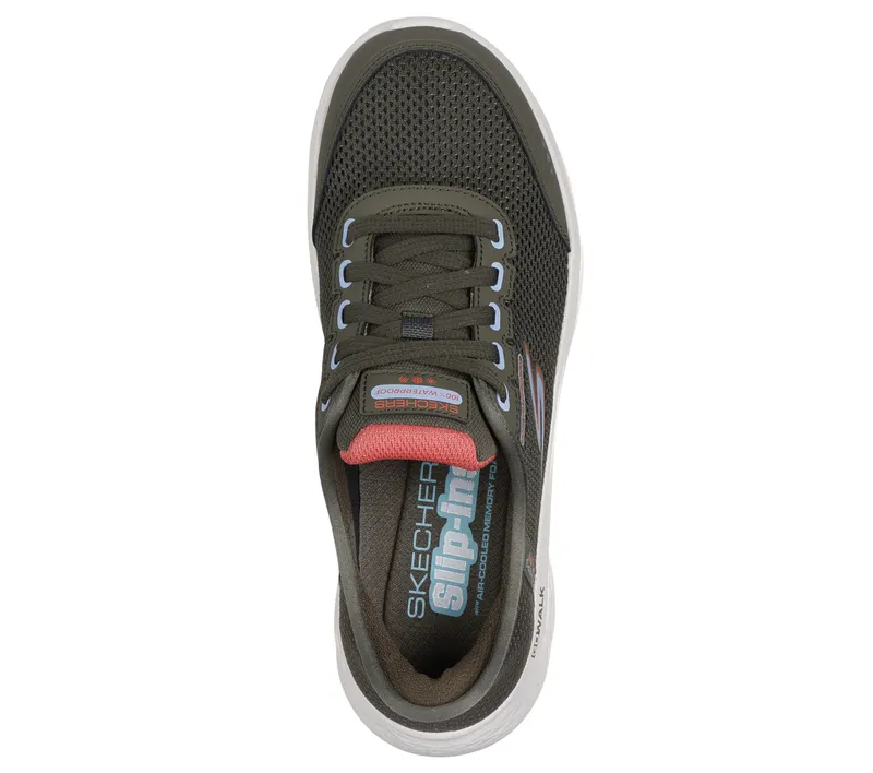 Skechers Skechers Slip-ins: GO WALK Flex – Clear Creek – Olijf (124846-OLV)
