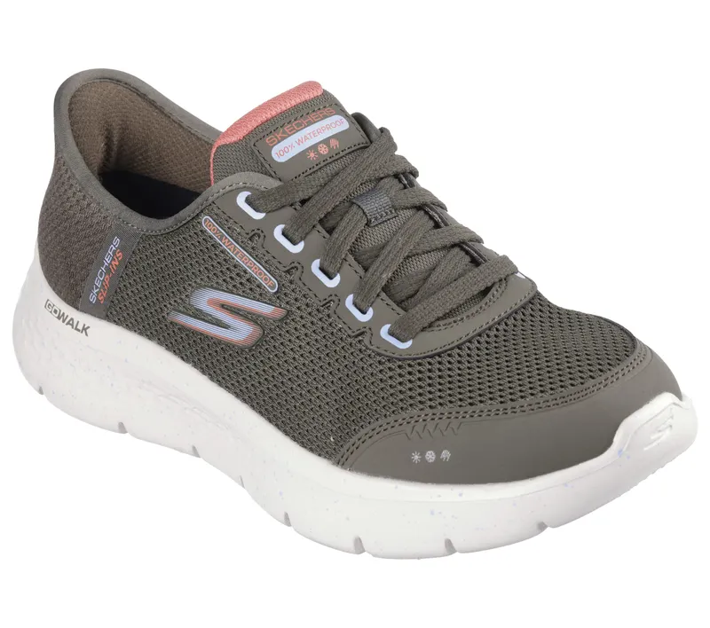 Skechers Skechers Slip-ins: GO WALK Flex – Clear Creek – Olijf (124846-OLV)