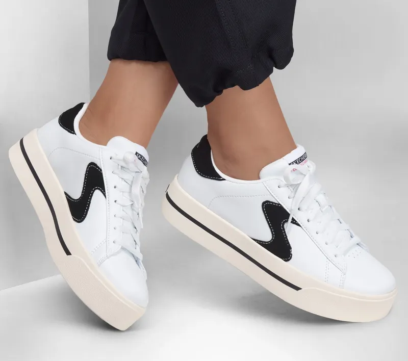Skechers Camdenn – Been Lifted – Wit / Zwart (185045-WBK)