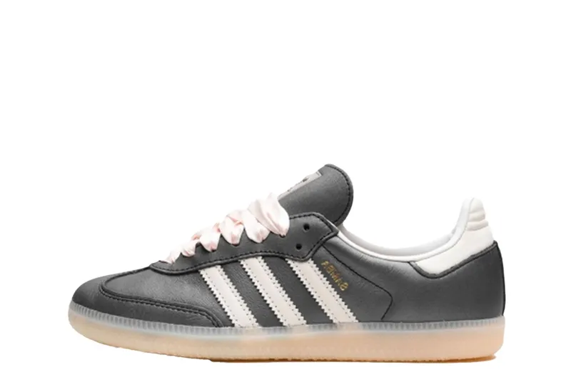 adidas Samba Black Pink Ribbon Laces (IH8047)