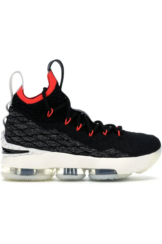 Nike LeBron 15 Black Bright Crimson (GS) (AQ6176-002)