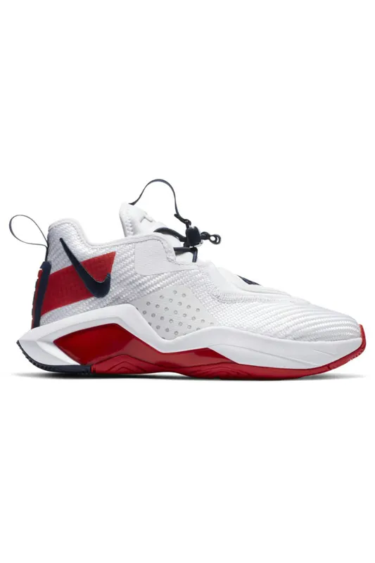 Nike LeBron Solder 14 White University Red (GS) (CN8689-100)
