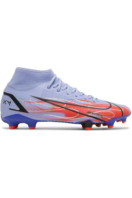 Nike Mercurial Superfly 8 MG Kylian Mbappe Flames (Purple Red Sole) (DB2857-506)