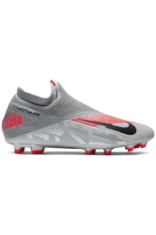 Nike Phantom Vision 2 Academy Dynamic Fit MG Metallic Grey Crimson (CD4156-906)