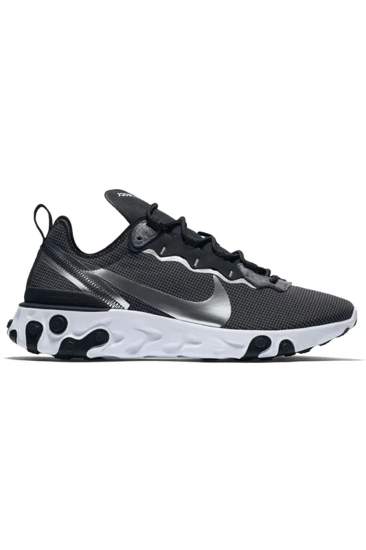 Nike React Element 55 Black Metallic Silver (CQ4600-071)