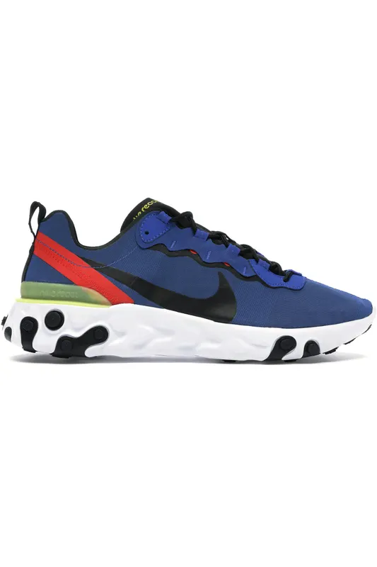 Nike React Element 55 Game Royal Dynamic Yellow Habanero Red (BQ6166-403)