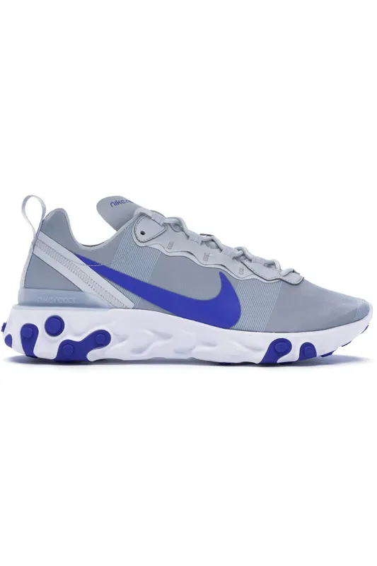 Nike React Element 55 Pure Platinum Racer Blue (BQ6166-005)