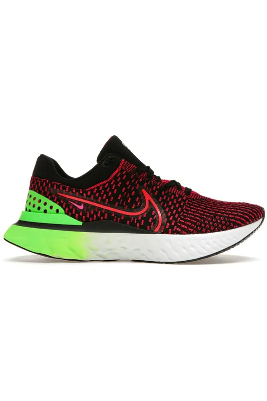 Nike React Infinity Run Flyknit 3 Green Strike Team Red (DH5392-003)