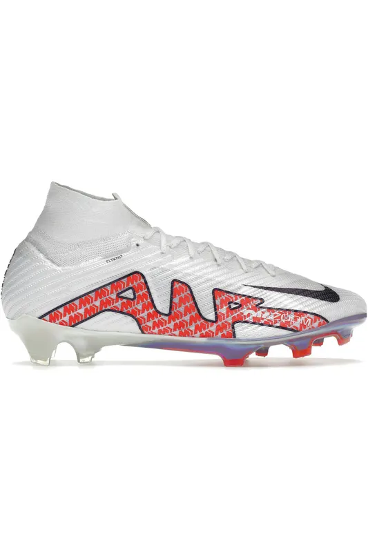 Nike Zoom Mercurial Superfly 9 Elite FG White Bright Crimson (DJ4977-101)