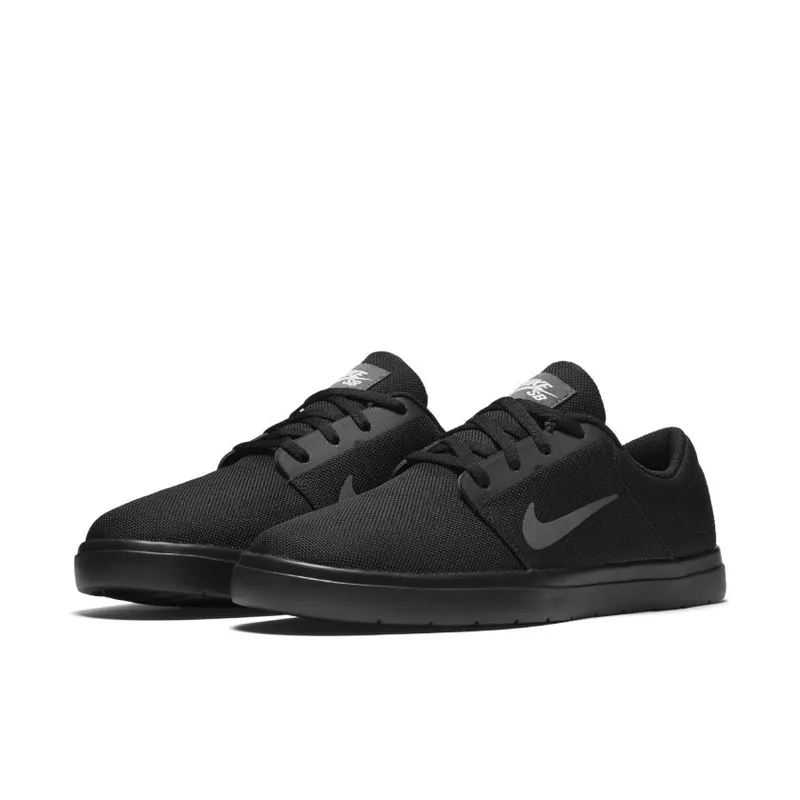 Nike SB Portmore Ultralight Canvas Black Dark Grey White (844445-001)