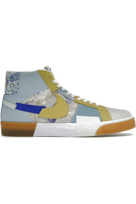 Nike SB Zoom Blazer Mid Premium Floral Paisley Boarder Blue (DM0859-400)