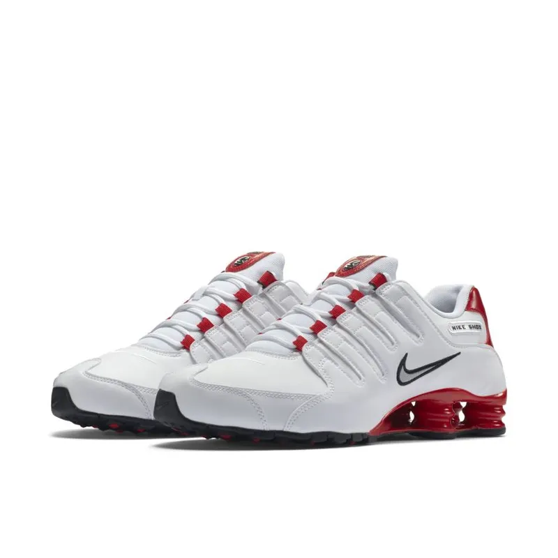 Nike Shox NZ White University Red (378341-110)
