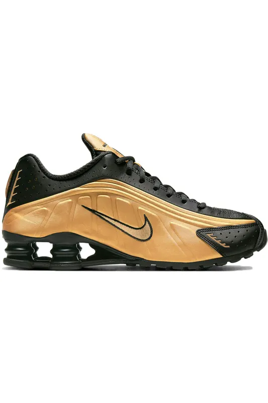Nike Shox R4 Metallic Gold Black (104265-702)