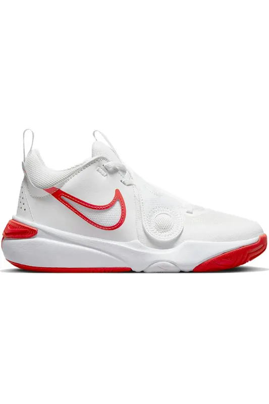 Nike Team Hustle D 11 Summit White Track Red (GS) (DV8996-102)