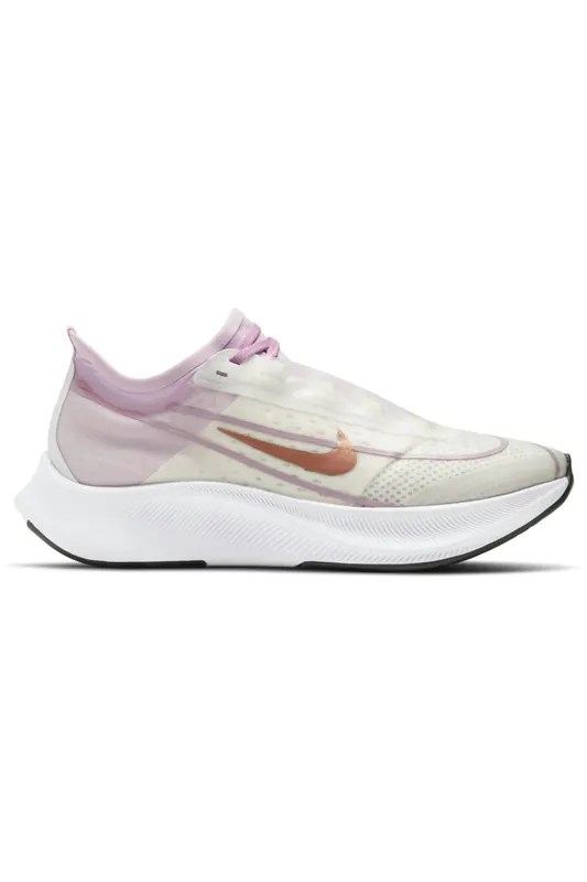 Nike Zoom Fly 3 White Light Arctic Pink Bronze (Women’s) (AT8241-103)