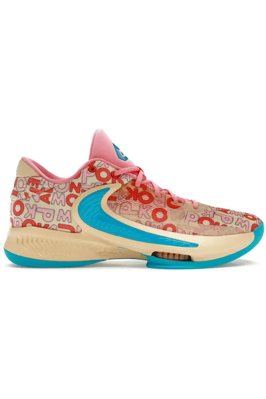 Nike Zoom Freak 4 Letter Bros Vanilla Lightning (FB9503-200/FB9504-200)
