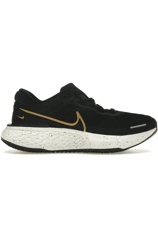 Nike ZoomX Invincible Run Flyknit Black Metallic Gold (CT2228-004)