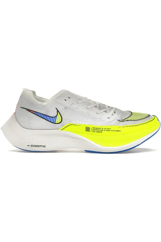 Nike ZoomX Vaporfly Next% 2 White Volt Racer Blue (CU4111-103)