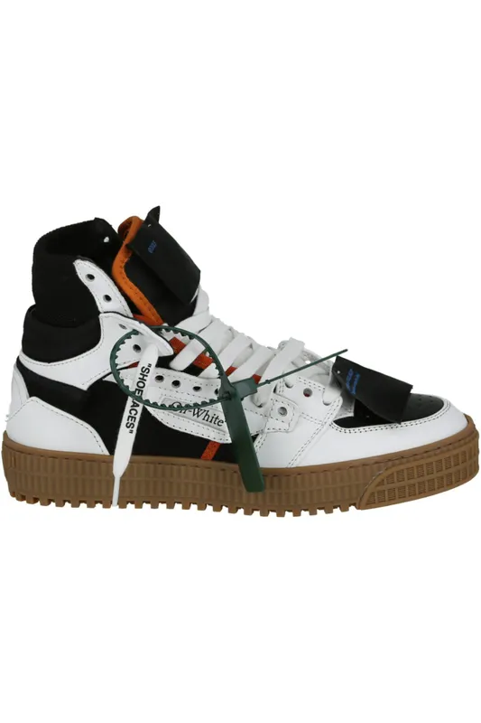 OFF-WHITE 3.0 Off Court High-Top Sneaker White Black (Women’s) (IA112F23 LEA002 1001 10022)