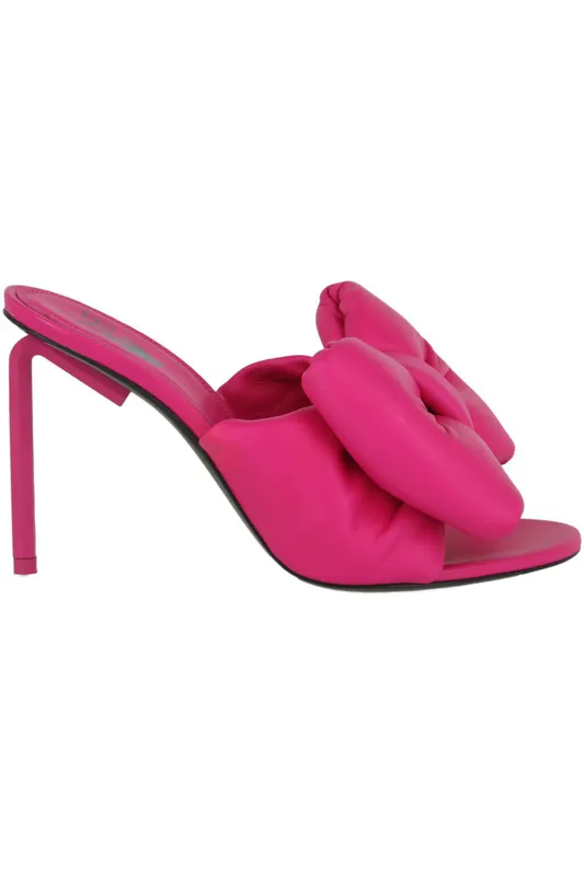 OFF-WHITE Bow High Allen Pointed Sandal Fuchsia (Women’s) (IJ015S22 LEA00 13200)