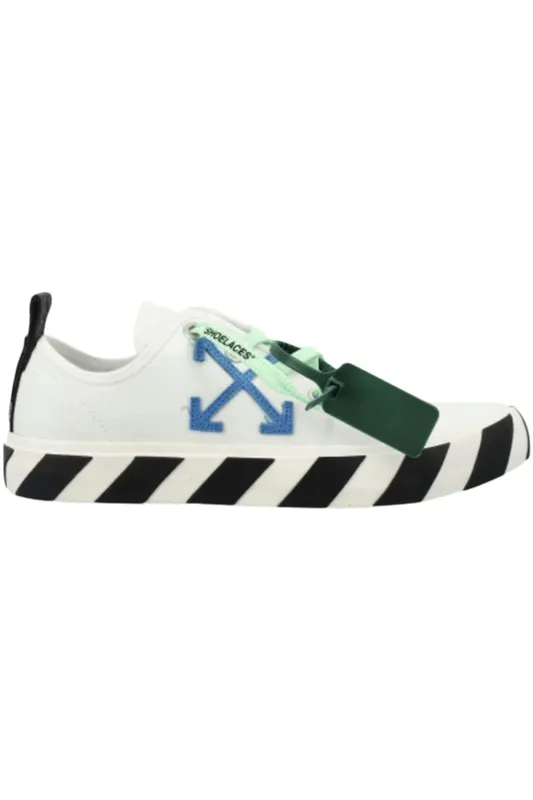 OFF-WHITE Hybrid Low Vulcanized Canvas White Navy Blue (OMIA245C99FAB0010146)
