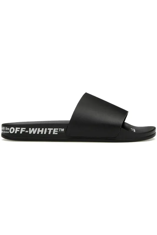 OFF-WHITE Industrial Belt Slides Black White (OMIC001S22MAT0011001)