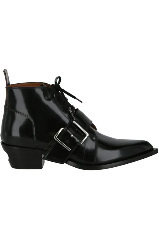 OFF-WHITE Leather Ankle Boot Black (ID002R21 LEA00 11000 00002)
