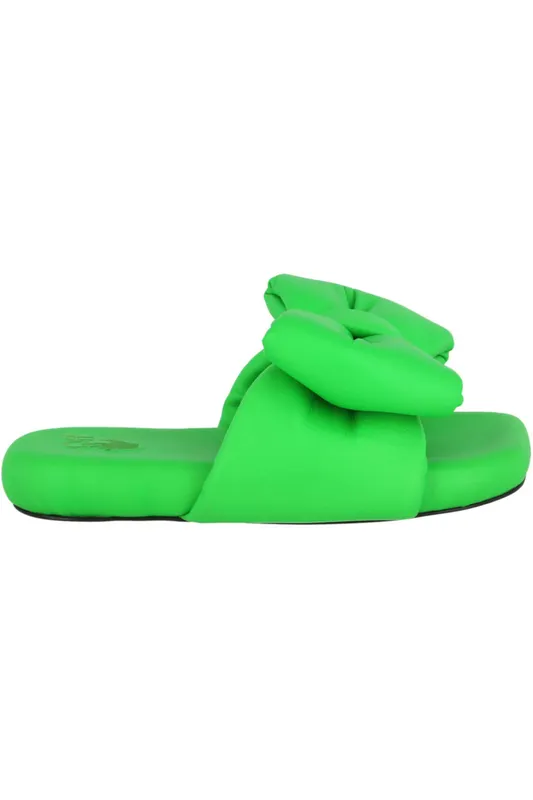 OFF-WHITE Nappa Extra Padded Slipper Green (Women’s) (IC005S22 LEA00 15500)
