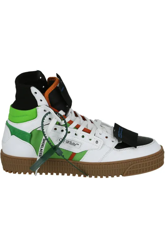 OFF-WHITE Off-Court 3.0 High-Top Sneaker White Green (IA065F23 LEA002 5501 10066)