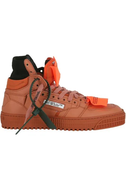 OFF-WHITE Off-Court 3.0 Leather High Top Sneaker Terracotta (Women’s) (IA112S22 LEA00 36464)