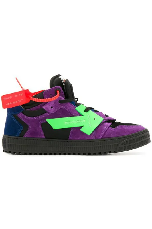 Off-White Off Court Low Top Purple Green (OMIA151R20D380592940)