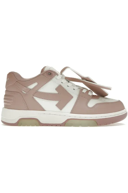 Off-White Out Of Office Calf Leather White Pink (Women’s) (OWIA259C99-LEA006-0130)