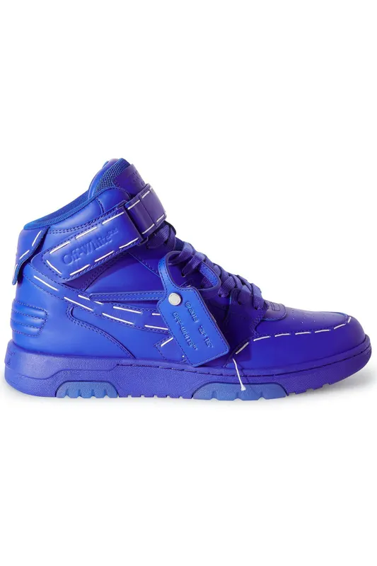 OFF-WHITE Out Of Office Low Sartorial Stitching Mid Top Blue Blue (OMIA259S23LEA0024848)