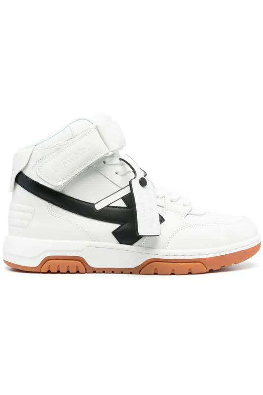Off-White Out Of Office Mid Top White Black Gum (OMIA259F23-LEA003-0110)